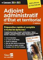 Concours Adjoint administratif d'État et territorial - Préparation rapide et complète à toutes les épreuves ! - Annales 2023 incluses, Catégorie C - Externe, interne, 3e voie - Concours 2024-2025 - Tout le cours en audio