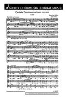 Cantate Domino canticum novum, Motette. mixed choir (SSATB). Partition de chœur.