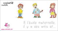 À l'école maternelle, il y a des amis et