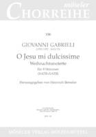 O my sweetest Jesus, 106. mixed choir (SATB/SATB). Partition de chœur.