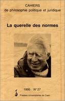 n° 27, 1995: La Querelle des normes