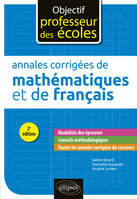 Annales corrigées de mathématiques et de français - 2e édition