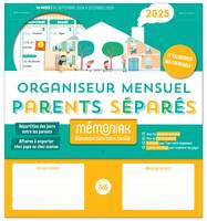 Organiseurs familiaux Mémoniak Organiseur Mémoniak Parents séparés, calendrier mensuel (sept. 2024-