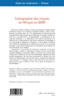 Cartographie des risques en Afrique en 2009