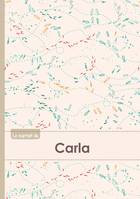 Le carnet de Carla - Lignes, 96p, A5 - Poissons
