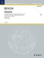 Concerto Fa majeur, früher Georg Benda zugeschrieben. viola and strings with harpsichord; 2 horns ad libitum. Partition.