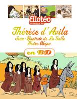 Therese d'Avila, Jean-Baptiste de la Salle, Pedro Okepa en BD