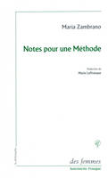 Notes pour une méthode