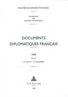 Documents diplomatiques français. 1920-1932., 1922, Documents diplomatiques français, 1922 - Tome II (1er juillet - 31 décembre)