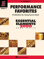 Performance Favorites Vol. 1 - Clarinet 1, 15 Selections for Young Concert Band