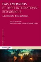 Pays émergents et droit international économique, À la recherche d'une définition