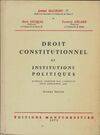 Droit constitutionnel et institutions politiques