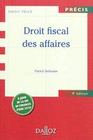 DROIT FISCAL DES AFFAIRES - 9<SUP>E</SUP> ED.