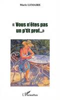 Vous n'êtes pas un p'tit prof, extraits des carnets de 1950 à 1989 sélectionnés et présentés par Suzanne Junec