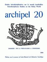 Archipel, n° 20/1980, De la philologie à l'histoire