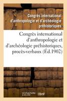 Congrès international d'anthropologie et d'archéologie préhistoriques, 12e session, Procès verbaux sommaires