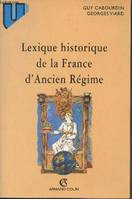 Lexique historique de la France d'Ancien Régime