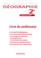 Géographie, 2e, livre du professeur