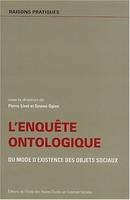 L'enquête ontologique, Du mode d'existence des objets sociaux