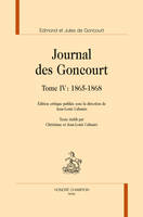 4, JOURNAL DES GONCOURT T4 1865-1868