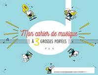 Cahier de Musique pour enfant 3 - grosses portées, 16 pages