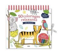 50 coloriages relaxants, animaux