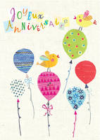 CARTE ANNIVERSAIRE BALLONS COLLAGE