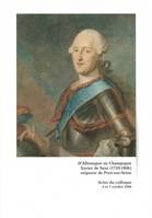 D'Allemagne en Champagne - Xavier de Saxe (1730-1806) - Actes du colloque (6-7 oct. 2006)