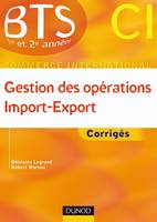 Gestion des opérations import export - Corrigés