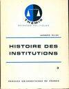 Histoire des institutions., 3, Le |Moyen âge, Histoire des institutions Tome III : Le Moyen