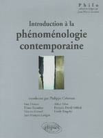 INTRODUCTION A LA PHENOMENOLOGIE CONTEMPORAINE