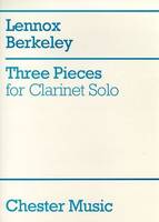 Three Pieces For Clarinet Solo