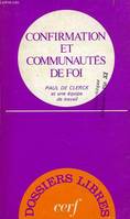 Confirmation et communautés de foi