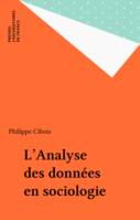 Analyse des donnees en sociologie