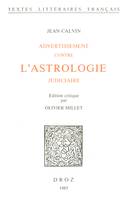 Advertissement contre l'astrologie judiciaire