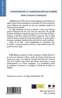 Citoyennetés et nationalités en Europe, Articulations et pratiques