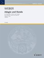 Adagio and Rondo, 2 clarinets, 2 horns and 2 bassoons. Partition et parties.