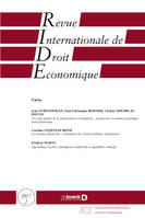 Revue internationale de droit économique 2017/2 -  Varia