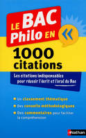 Le BAC Philo en 1000 citations