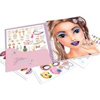 Jeux et Jouets Loisirs créatifs Pochettes créatives Stickers et gommettes Cahier Dress Me Up Face Glitter Queen Top Model