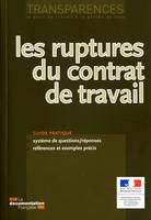 LES RUPTURES DU CONTRAT DE TRAVAIL