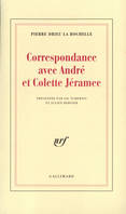 Correspondance avec André et Colette Jéramec