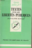 Textes sur les libertés publiques