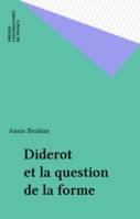 Diderot et la question de la forme