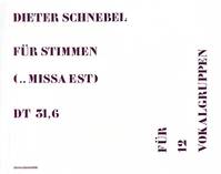 Für Stimmen (... missa est), Teil I: dt 31,6 (Urfassung). mixed choir (SSSAAATTTBBB). Partition.