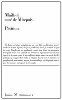 Pétition au Comité de sûreté générale de la Convention nationale ou aux juges donnés aux détenus du département de l'Ariège, au Comité de Sûreté générale de la Convention nationale ou aux juges donnés aux détenus du département de l’Ariège