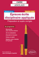 Épreuve écrite disciplinaire appliquée, Session 2022