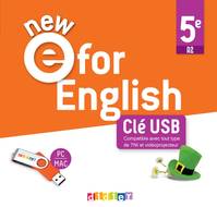 NEW E For English 5e - ed. 2022 - Clé USB classe