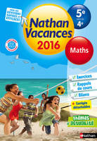 Cahier de Vacances 2016 Collège Monomatière Maths 5è/4è