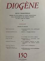 Diogène. N° 150 - Aphasie et langage